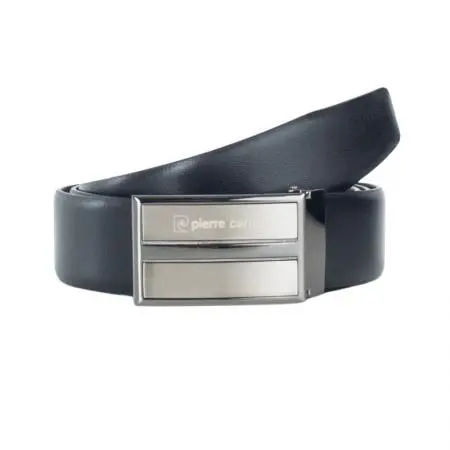 Curea neagră pentru bărbați Pierre Cardin - 100 cm