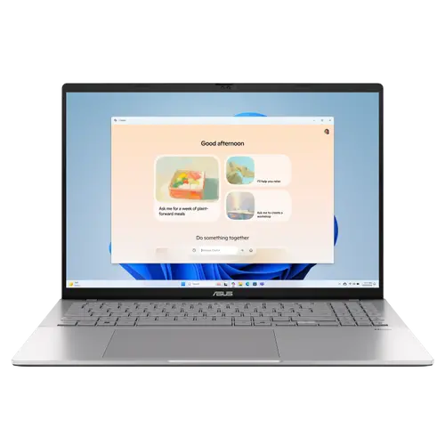 Лаптоп, Asus Vivobook S S3607CA-RP037, Intel Ultra 7 255H 2.0 GHz (24MB Cache, up to 5.1 GHz, 16 cores, 16 Threads), 16.00" OLED WUXGA(WU) 1920X1200 16:10,144 Hz, LPDDR5  16GB  ( on BD),1TB SSD G4,Backlit Chiclet  with Num-key, No OS, Cool Silver+Backpack