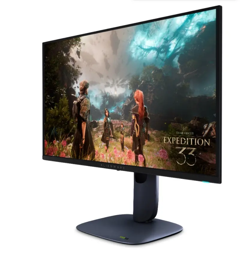Монитор, Dell Alienware AW2725Q, 26.7" QD-OLED, IPS, 0.03 ms GtG, AMD FreeSync, NVIDIA G-SYNC, 1,500,000:1, 1000 cd/m2, 4K UHD (3840 x 2160), 240Hz, 99% DCI-P3, HDMI, Earc, DP, USB 5Gbps, USB-C, PIP, PBP, Height Adjustable, Pivot, Swivel, Tilt - image 2