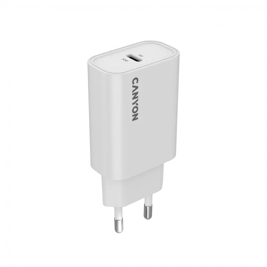 CANYON încărcător OnCharge 30CL Max Power 30W 1xPD EU Alb