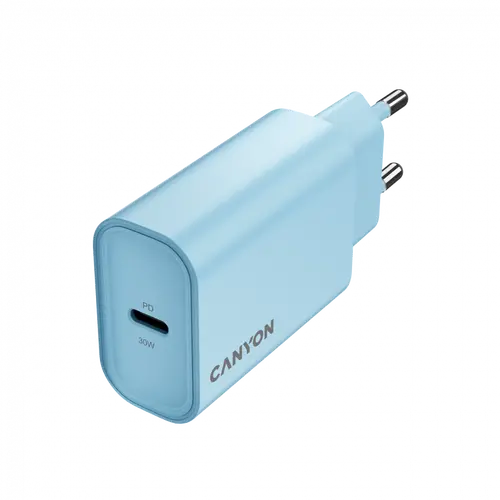 CANYON φορτιστής OnCharge 30CL Max Power 30W 1xPD EU Γαλάζιο - 3