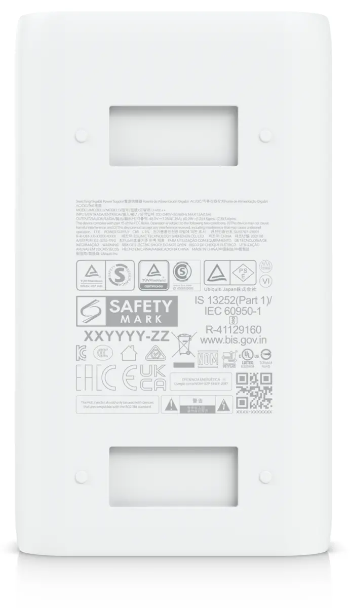 PoE Инжектор Ubiquiti U-PoE++, 48V, 60W, 1.25A - image 4