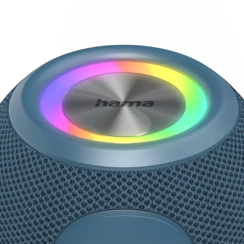 HAMA Блутут колонка "Ball Shape Speaker", 5 светлинни режима, 5W, синя - image 4