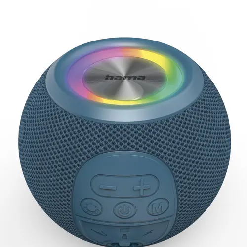 HAMA Блутут колонка "Ball Shape Speaker", 5 светлинни режима, 5W, синя - image 9
