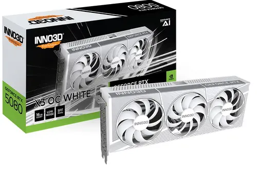 Видео карта, Inno3D GeForce RTX 5080 16GB GDDR7 X3 OC White