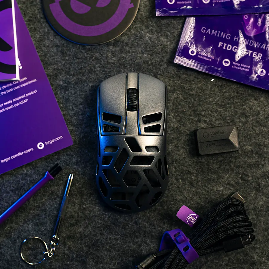 LORGAR MSE90W, Magnesium Alloy Wireless Gaming Mouse Elite, Dark Grey - image 13