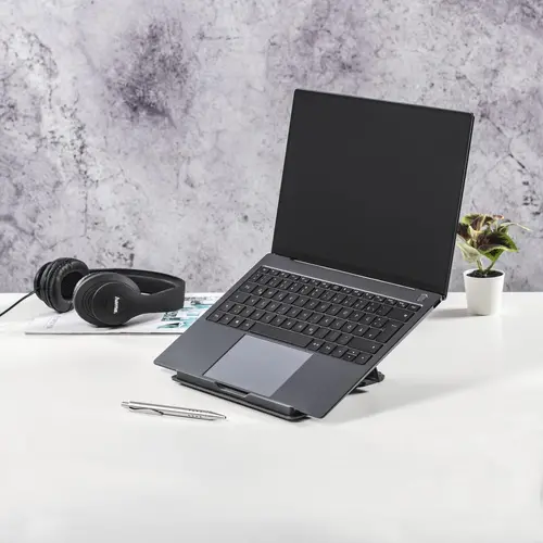 HAMA Βάση για laptop "Metal", κλίση 4 επιπέδων, πτυσσόμενη, έως 40 εκ. (15,6"), γκρι - 5