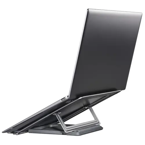 HAMA Βάση για laptop "Metal", κλίση 4 επιπέδων, πτυσσόμενη, έως 40 εκ. (15,6"), γκρι - 8