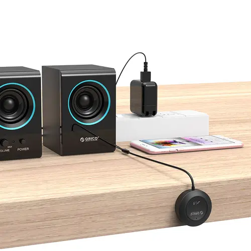 Orico блутут за кола за разговори и музика Car Bluetooth 4.1 audio receiver USB, 3.5mm jack - BCR02-BK - image 4