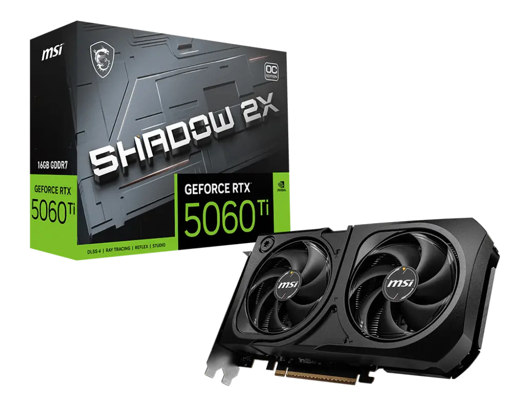 Видео карта, MSI RTX5060TI 16 SHADOW 2X OC+ - image 4