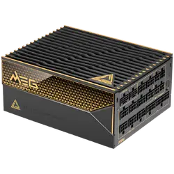 MSI MEG Ai1600T PCIE5 Power Supply 1600W, 80 PLUS Titanium, Dual PCIe 5.1 Cables, ATX 3.1, Software Sync, Mystic Light, 135mm Fan, Fan Stop, OCP/OTP/OPP/SCP/OVP/UVP/SIP/NLO, Interleaved PFC, Braided Cables, Dimensions: 190mmx150mmx86mm, 12Y Warranty