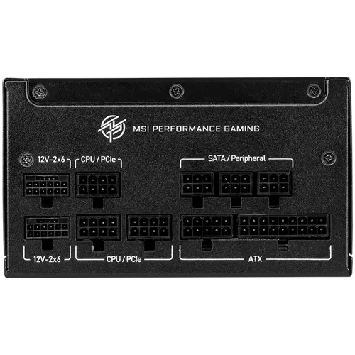 MSI MPG A1000GS PCIE5 Power Supply 1000W, 80 PLUS Gold, Dual PCIe 5.1 Cables, ATX 3.1, 135mm Fan, Fan Stop, OCP/OTP/OPP/SCP/OVP/UVP/SIP/NLO, Active PFC, Dimensions: 150mmx150mmx86mm, 10Y Warranty - image 2