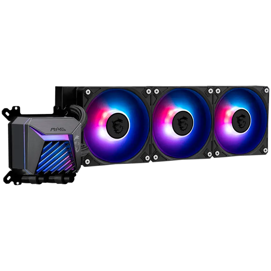 MSI MAG CORELIQUID A15 360, 3x120mm Pre-installed ARGB Daisy Chain Fans, Adjustable Offset Kit, Replacable Top Cover, Copper Base Intel LGA 1700/1851, AMD AM5/AM4, 3Y Warranty - image 3