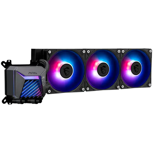 MSI MAG CORELIQUID A15 360, 3x120mm Pre-installed ARGB Daisy Chain Fans, Adjustable Offset Kit, Replacable Top Cover, Copper Base Intel LGA 1700/1851, AMD AM5/AM4, 3Y Warranty - image 3