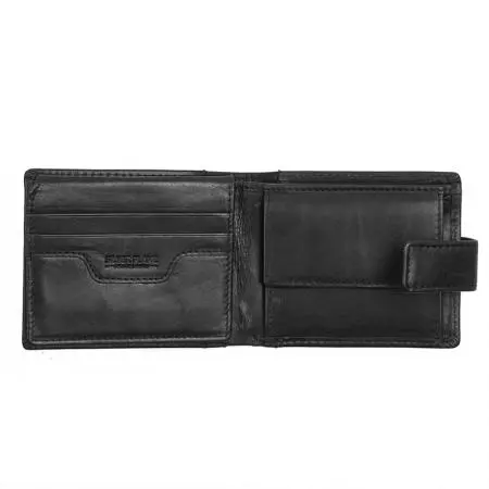 Мъжки черен портфейл Auto Set с лого на Mercedes - image 1