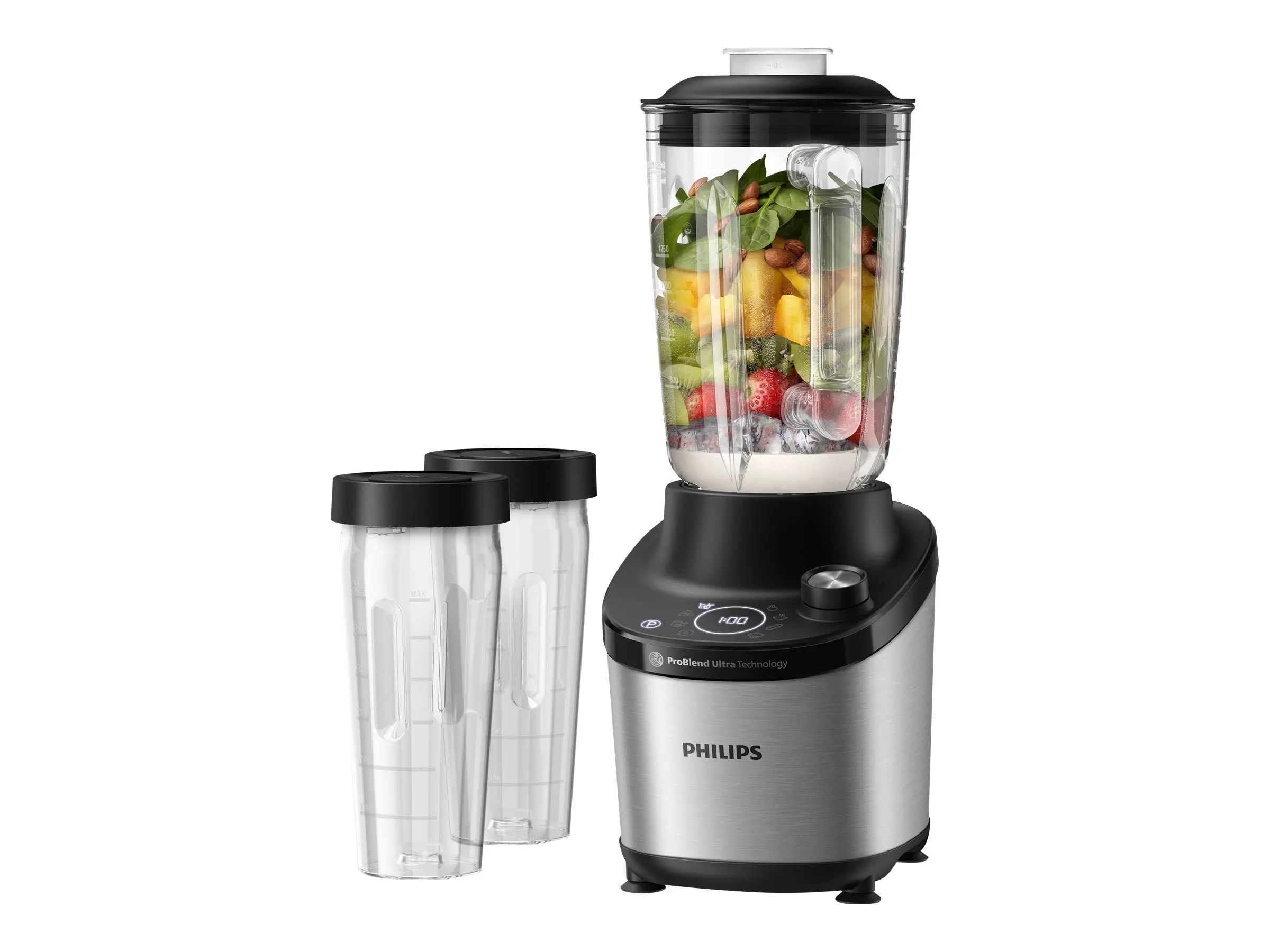 PHILIPS Високоскоростен Блендер Series 7000 1500W ProBlend Ultra 2 чаши за из път стъклена кана - image 2