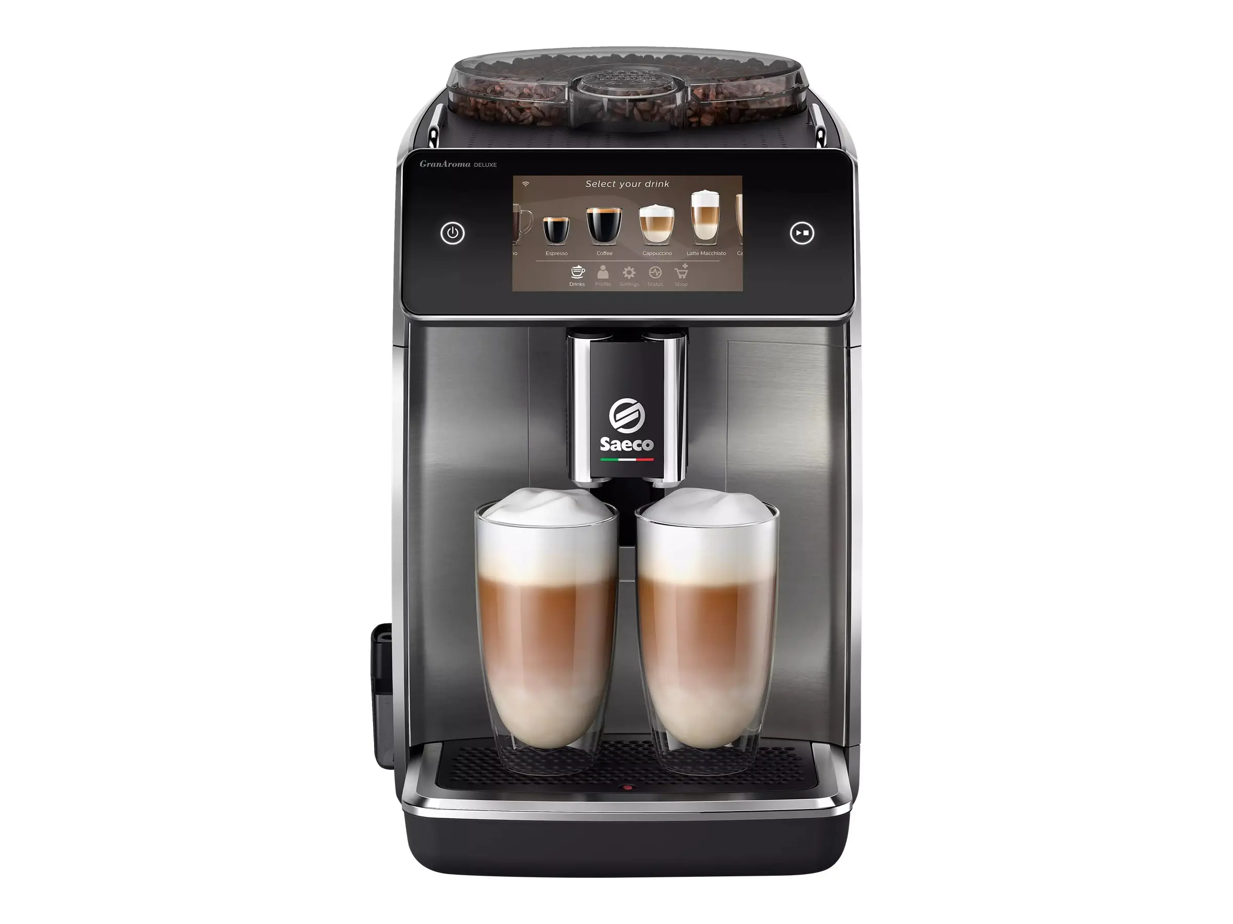 PHILIPS Saeco GranAroma Deluxe Автоматична еспресо машина 5 инчов цветен сензорен TFT дисплей 6 потребителски профила - image 3