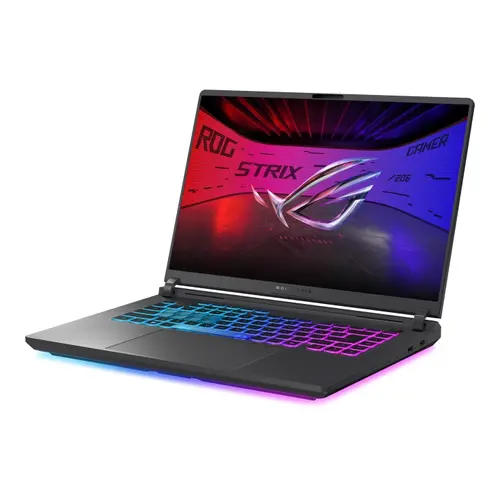 Лаптоп, Asus Strix G16 G615LM-S5076, Intel Ultra 9 275HX 2.7 GHz (36MB Cache, up to 5.4 GHz, 24 cores),16.0 WQXGA(2560X1600),16:10 Bend+500nits, AG,240Hz,DDR5 32GB ( 16GB DDR5-5600 SO-DIMM *2 ) ,1TB , RTX 5060  8GB GDDR7,Wi-Fi 7 ,Backlit Kbd 1-Zone, Eclipse Gray - image 1