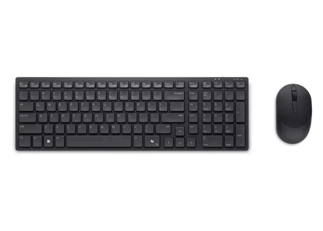 Комплект, Dell Pro Compact Silent Keyboard and Mouse - KM555 - US International (QWERTY) - image 1