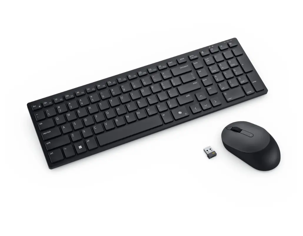 Комплект, Dell Pro Compact Silent Keyboard and Mouse - KM555 - US International (QWERTY) - image 2
