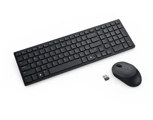 Комплект, Dell Pro Compact Silent Keyboard and Mouse - KM555 - US International (QWERTY) - image 2