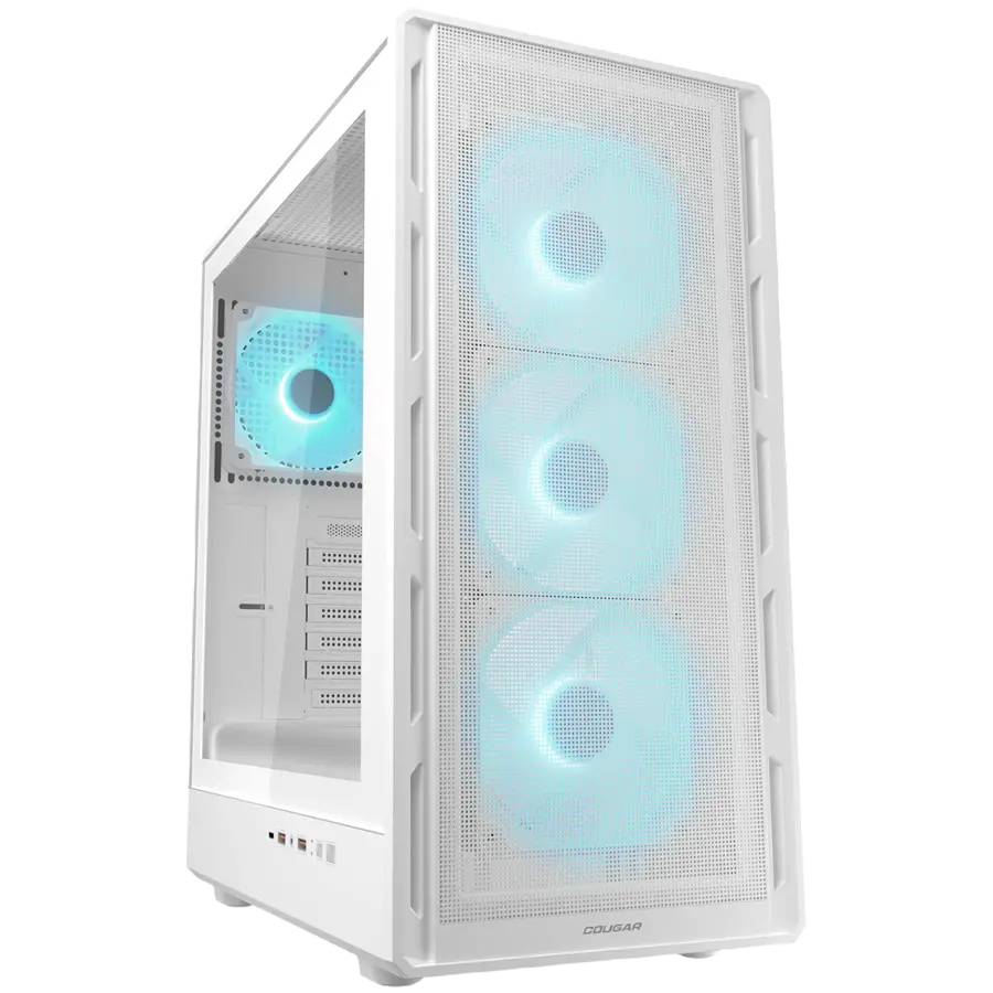 COUGAR AIRFACE PURE PRO PC Case, Mid Tower, White - image 1