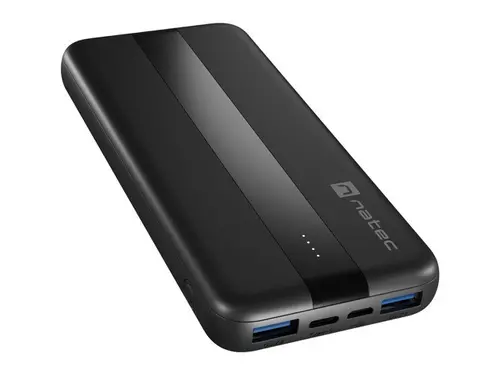 Зарядно устройство, Natec Powerbank Trevi Slim Q V2 10000MAh 2X USB-A 18W + 1X USB-C 20W + USB-C - USB0-C CABLE - image 4