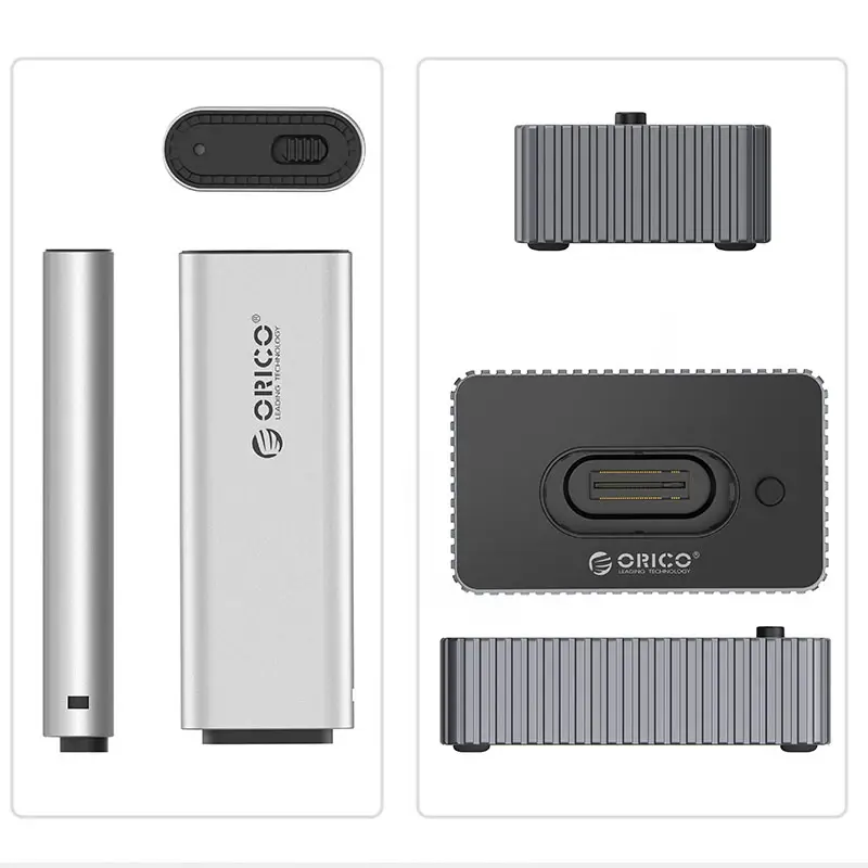 Orico външна кутия за диск/докинг станция Storage - Case/Docking Station - M.2 NVMe/NGFF - IT18C3-GY - image 1