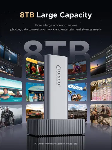Orico външна кутия за диск/докинг станция Storage - Case/Docking Station - M.2 NVMe/NGFF - IT18C3-GY - image 5