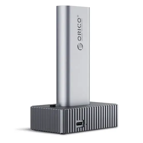 Orico външна кутия за диск/докинг станция Storage - Case/Docking Station - M.2 NVMe/NGFF - IT18C3-GY