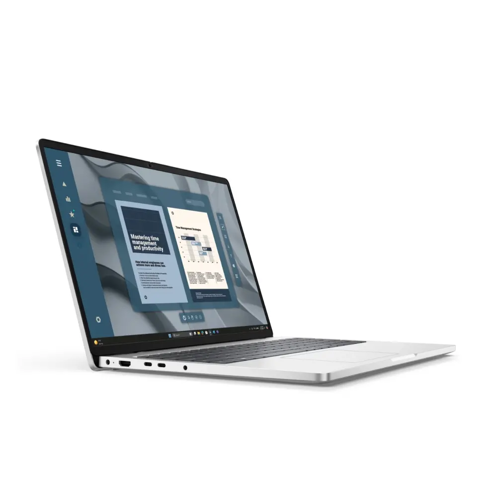 Лаптоп, Dell Pro 16 PC16255, AMD Ryzen AI 7 350 (24 MB, 8C, up to 5.0 GHz), 16.0" FHD+(1920x1200) IPS, AG, 300nits, 16 GB, DDR5, 5600 MT/s, 512 GB SSD, AMD Radeon 860M, FHD HDR + IR Cam and Mic, Wi-Fi 6E, FPR, Backlit Kb, Win 11 Pro, 3Y PS, Platinum silver - image 1