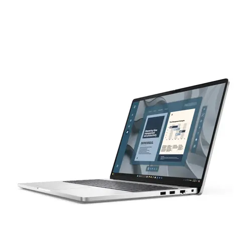 Лаптоп, Dell Pro 16 PC16255, AMD Ryzen AI 7 350 (24 MB, 8C, up to 5.0 GHz), 16.0" FHD+(1920x1200) IPS, AG, 300nits, 16 GB, DDR5, 5600 MT/s, 512 GB SSD, AMD Radeon 860M, FHD HDR + IR Cam and Mic, Wi-Fi 6E, FPR, Backlit Kb, Win 11 Pro, 3Y PS, Platinum silver - image 2