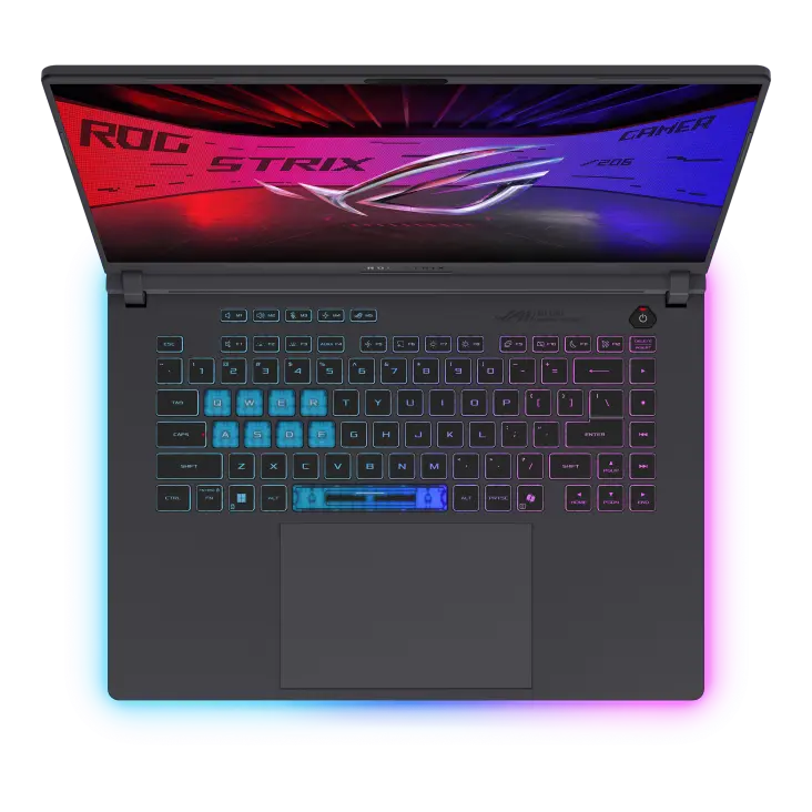 Лаптоп, Asus Strix G16 G615LW-S5029W,INTEL ARL HX Ultra 9, 16.0  WQXGA (2560X1600)16:10,Bend+500nits ,AG, 240 Hz,DDR5 32GB ( 16GB DDR5-5600 SO-DIMM *2 ) ,1TB , RTX5080  16GB,Wi-Fi 7 ,Backlit Chiclet Keyboard 4-Zone RGB, Windows 11,Eclipse Gray , Backpack - image 2