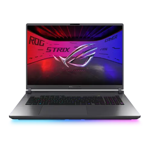 Лаптоп, Asus Strix G18 G815LP-S9024, Intel Ultra 9 275HX 2.7 GHz (36MB Cache, up to 5.4 GHz, 24 cores),18.0 WQXGA(2560X1600),16:10 Bend+500nits, AG,240Hz,DDR5 32GB ( 16GB DDR5-5600 SO-DIMM *2 ) ,2TB , RTX 5070  8GB GDDR6,Wi-Fi 7 ,Backlit Kbd 1-Zone, No OS, Gray