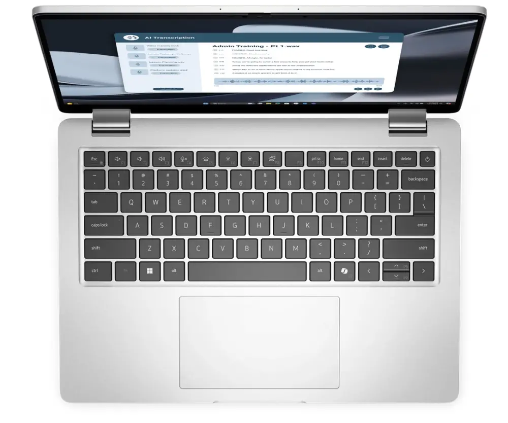 Лаптоп, Dell Pro 14 Plus PB14255, AMD Ryzen AI 5 PRO 340 (22MB, 6C, up to 4.8 GHz), 14.0" FHD+(1920x1200) IPS, AG, 300nits, 32 GB LPDDR5 7500 MT/s (onb), 512 GB SSD, AMD Radeon 840M, FHD HDR + IR Cam and Mic, Wi-Fi 7, FPR, Backlit Kb, Win 11 Pro, 3Y PS, Alum - image 2