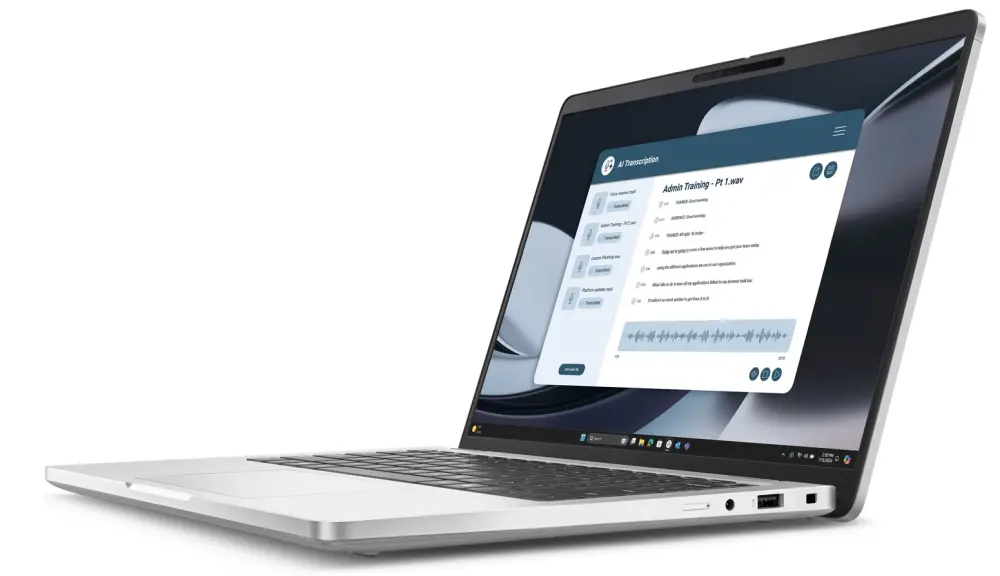 Лаптоп, Dell Pro 14 Plus PB14255, AMD Ryzen AI 5 PRO 340 (22MB, 6C, up to 4.8 GHz), 14.0" FHD+(1920x1200) IPS, AG, 300nits, 32 GB LPDDR5 7500 MT/s (onb), 512 GB SSD, AMD Radeon 840M, FHD HDR + IR Cam and Mic, Wi-Fi 7, FPR, Backlit Kb, Win 11 Pro, 3Y PS, Alum - image 3