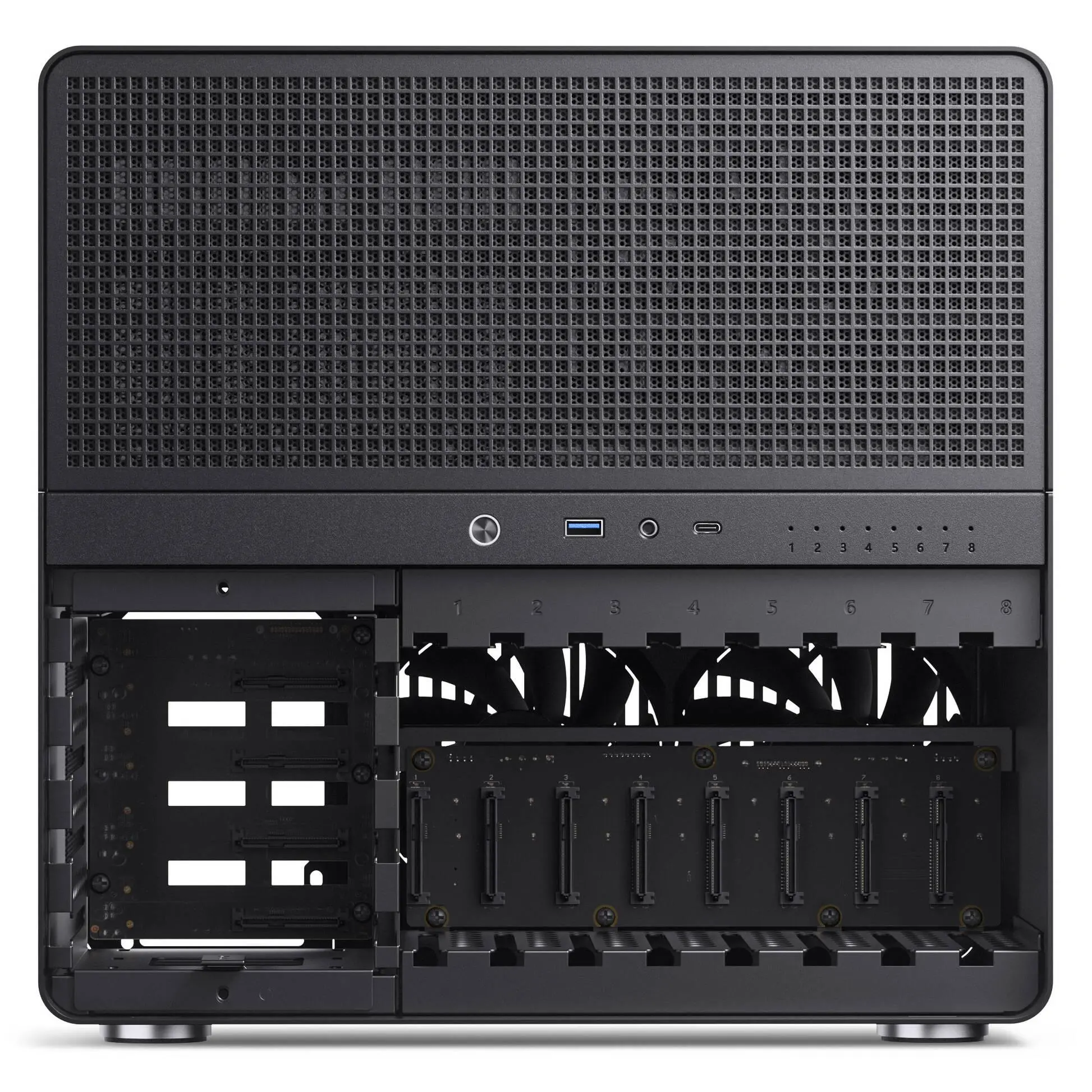 Кутия Jonsbo N5 NAS E-ATX - Black - image 10