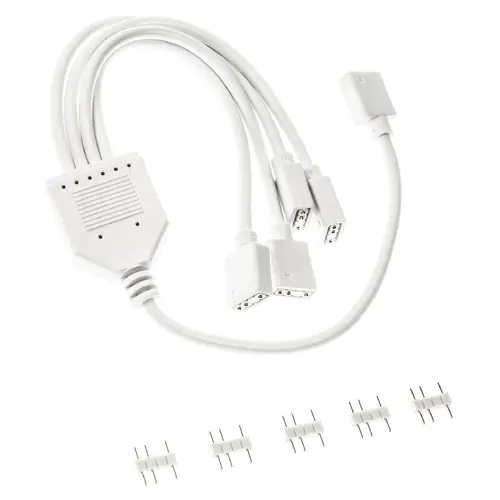 Кабел Kolink ARGB 1-4 Сплитер - 30 cm Бял - image 1
