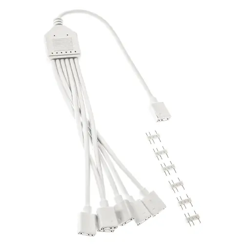 Кабел Kolink ARGB 1-6 Сплитер - 30 cm Бял - image 1