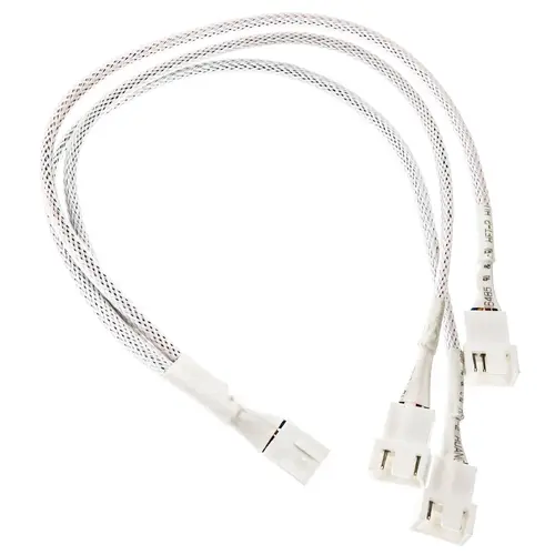 Кабел Kolink PWM 1-3 Сплитер - 35 cm, оплетен, Бял - image 1