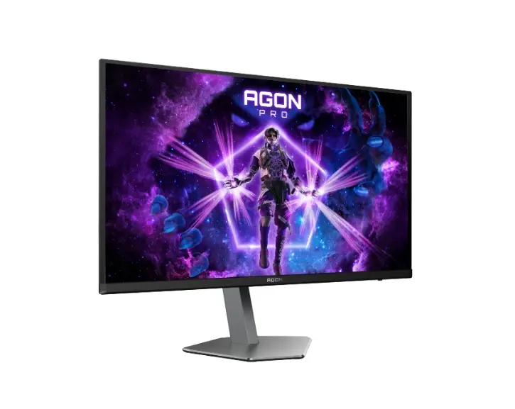 Монитор, AOC AG276UZD, 26.5" QD-OLED, 3840x2160@240Hz, 0.03ms GtG, 1000cd m/2, 1.500.000:1, 80M:1 DCR, Adaptive Sync, FlickerFree, LowBlue Mode, 5Wx2, Tilt, Height Adjust, Pivot, Swivel, 2xHDMI, DP, USB hub, KVM - image 2