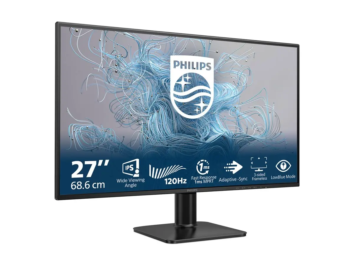 Монитор, Philips 27E2N1110, 27" IPS WLED, 1920x1080@120Hz, 4ms GtG, 1ms MPRT, 300cd m/2, 1500:1, Mega Infinity DCR, Adaptive Sync, FlickerFree, LowBlue Mode, Tilt, D-SUB, HDMI - image 2
