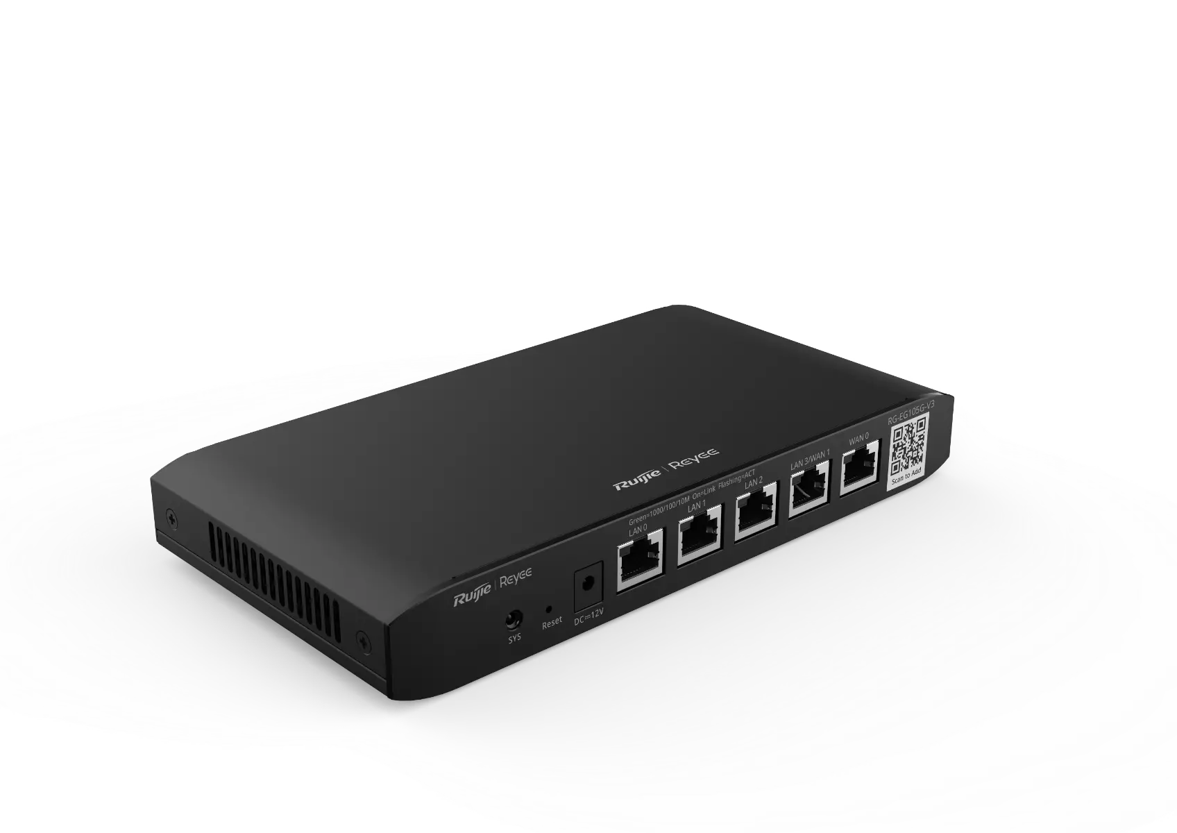 Рутер Ruijie RG-EG105G-V3, 5x GE, 128MB, 600Mbps, Cloud, OpenVPN, 100 users - image 1