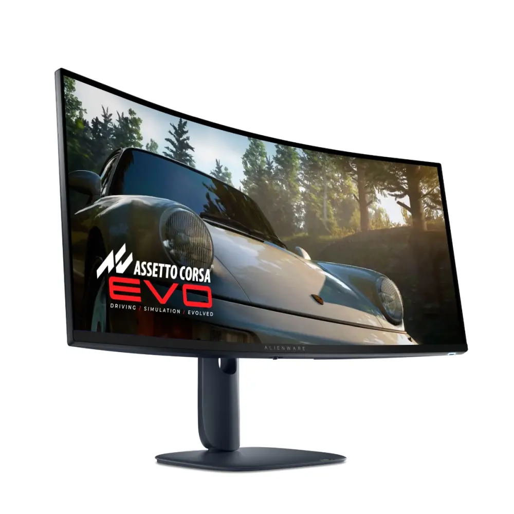 Монитор, Dell Alienware AW3425DW , 34.2" CURVED QD-OLED 21:9 ,0.03ms GTG, WQHD (3440x1440), 240Hz, 1,500,000:1, 1000cd/m2, NVIDIA G-SYNC Compatible, AMD FreeSync Premium, HDR 400, 99.30% DCI-P3, HDMI, DP, USB, PIP, PBP, Height Adjustable, Swivel, Tilt, Black - image 1