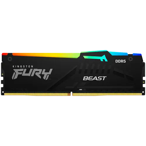 Памет Kingston FURY Beast Black RGB 64GB(2x32GB) DDR5 6000MHz 36CL - 2