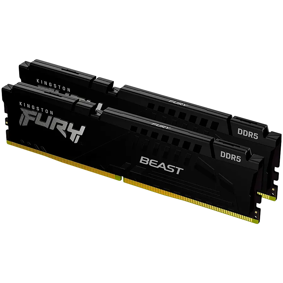Памет Kingston FURY Beast Black 64GB(2x32GB) DDR5 5200MHz CL40
