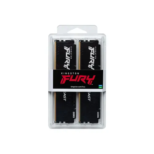 Памет Kingston FURY Beast Black 64GB(2x32GB) DDR5 5200MHz CL40 - image 2