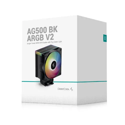 DeepCool охладител CPU Cooler AG500 BK - Addressable RGB V2 - LGA1851/AM5 - image 9