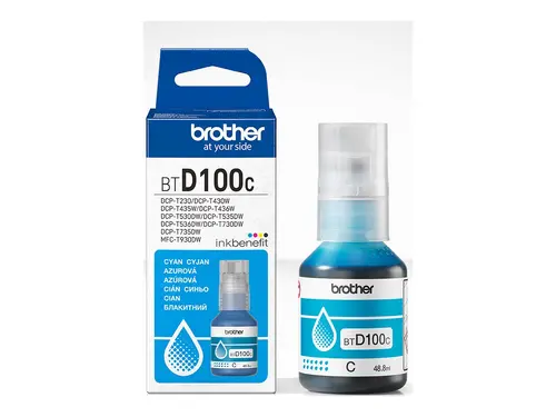 Consumabil, Brother BT-D100C Cyan Ink Bottle - 1