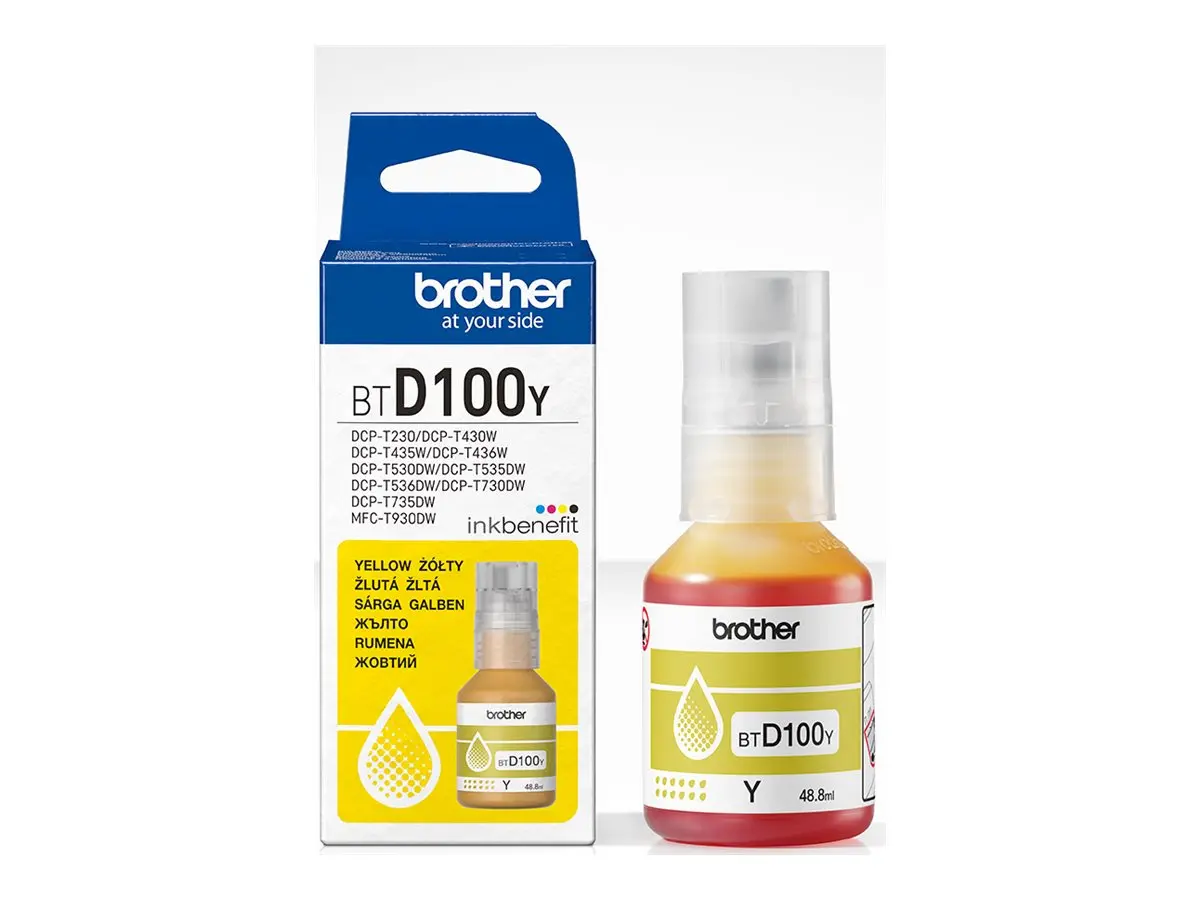 Консуматив, Brother BT-D100Y Yellow Ink Bottle